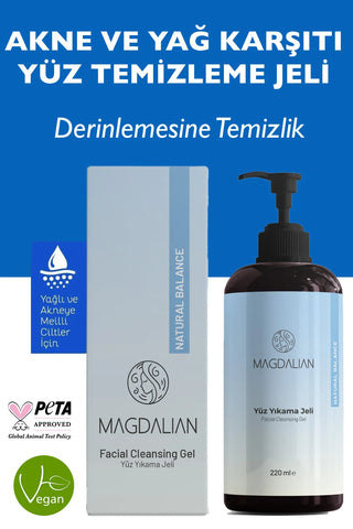 Yağlı Ve Karma Ciltler Için Sivilce Ve Siyah Nokta Karşıtı Yüz Temizleme Jeli 220 ml